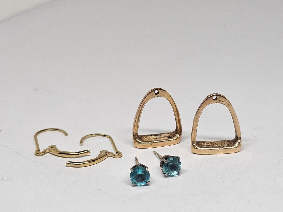 Stirrup convertible Stud Earring OR Lever back